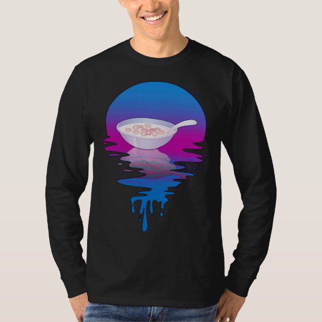Vintage Retro Sunset Cereal T-Shirt (Front)