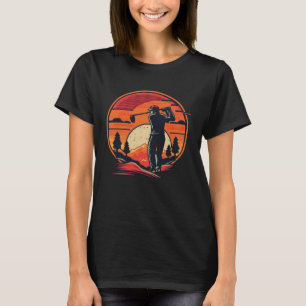 Vintage Retro Sunset Golfing  1 T-Shirt