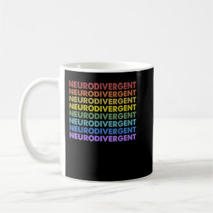 Vintage Retro Sunset Neurodivergent Neurodiversity Coffee Mug