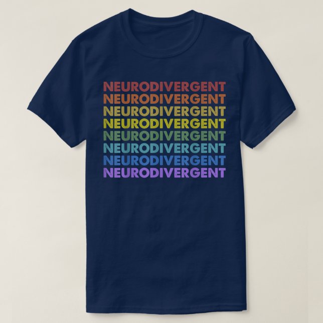 Vintage Retro Sunset Neurodivergent Neurodiversity T-Shirt (Design Front)