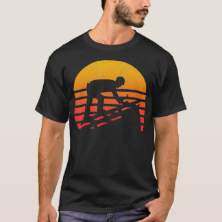 Vintage Retro Sunset Roofer  T-Shirt
