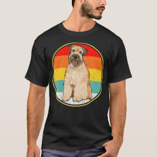 Vintage Retro Sunset Soft Coated Wheaten Terrier D T-Shirt