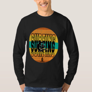 Vintage Retro Sunset Surfing Fun Sun And Surf For T-Shirt