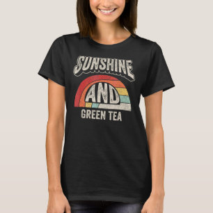 Vintage Retro Sunshine And Green Tea Summer 4 T-Shirt