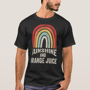 Vintage Retro Sunshine And Orange Juice Summer 4 T-Shirt