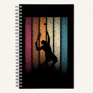 Vintage Retro Tennis Sports Notebook