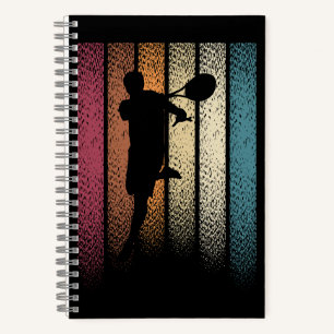 Vintage Retro Tennis Sports Notebook