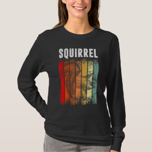 Vintage Retro Theme Squirrel Cute Pet Animal T-Shirt