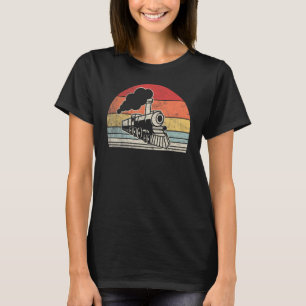 Vintage Retro Train Engineer Engine Conductor T-Shirt
