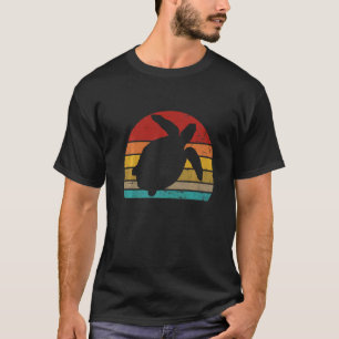 Vintage Retro Turtle Sunset 70s 80s 90s Turtle Par T-Shirt
