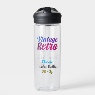 Vintage Retro Typography Design -20-Oz  Water Bottle