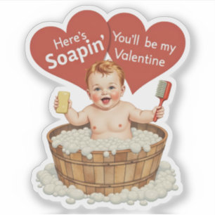 Vintage Retro Valentine Soap Baby Theme