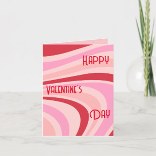 Vintage Retro Valentine's Card Abstract Trendy 
