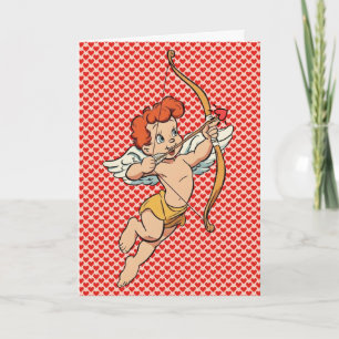 Vintage/retro Valentine's day cupid Card