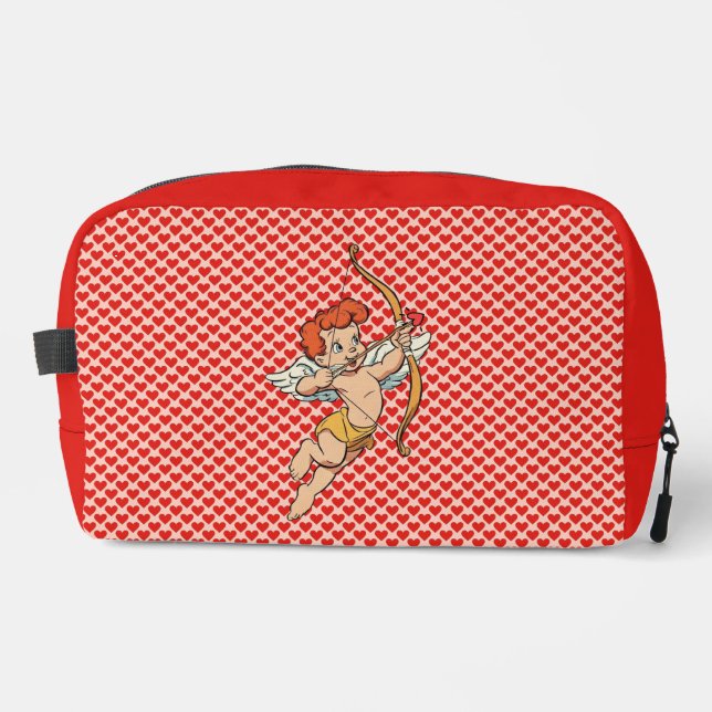 Vintage/retro Valentine's day cupid Dopp Kit (Front)