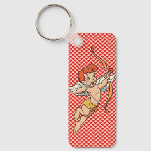 Vintage/retro Valentine's day cupid Keychain