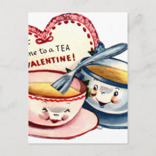 Vintage Retro Valentine's Day Holiday Postcard
