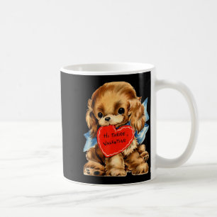 Vintage Retro Valentine's Day Puppy Dog Valentine  Coffee Mug