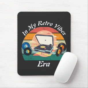 vintage retro vinyl Mousepad