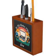 vintage retro vinyl pen Desk Organizer