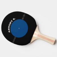 Vintage Retro Vinyl Record (Blue) Personalized
