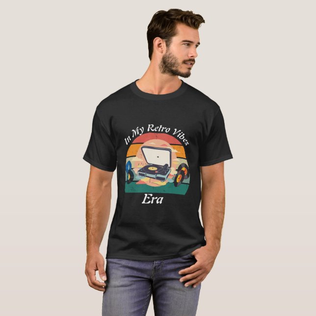 vintage retro vinyl T-Shirt (Front Full)