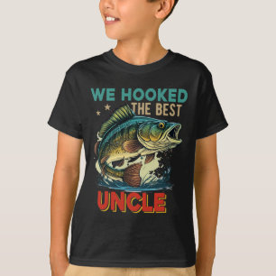 Vintage Retro We Hooked The Best Uncle Father's Da T-Shirt