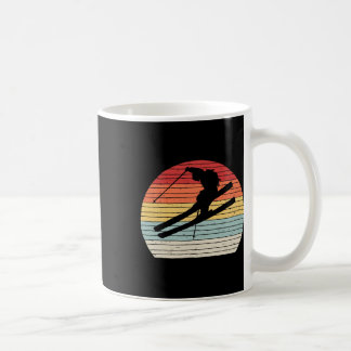 Vintage Retro Winter Sports Skiing Coffee Mug