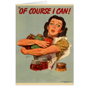 Vintage Retro Women WW2 Of Course I Can!