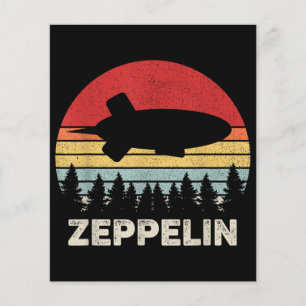 Vintage Retro Zeppelin Shirt Dirigible Airship