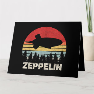 Vintage Retro Zeppelin Shirt Dirigible Airship Card