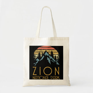 Vintage Retro Zion National Park Utah t Tote Bag