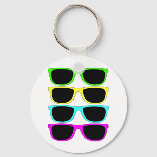 Vintage Rgb Fluo Sunglasses Keychain