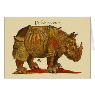 Vintage Rhino Durer's Rhinoceros Antique