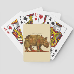 Vintage Rhino Durer's Rhinoceros Antique Playing Cards
