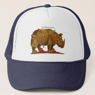Vintage Rhino Durer's Rhinoceros Antique Trucker Hat