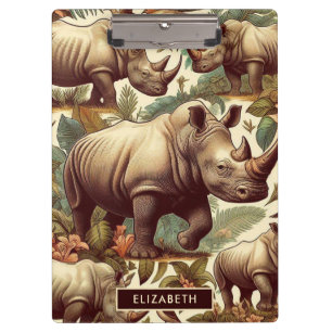 Vintage Rhino Seamless Clipboard