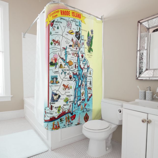 Vintage Rhode Island Map  (In Situ)