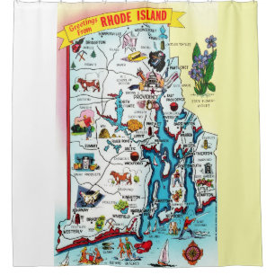 Vintage Rhode Island Map 