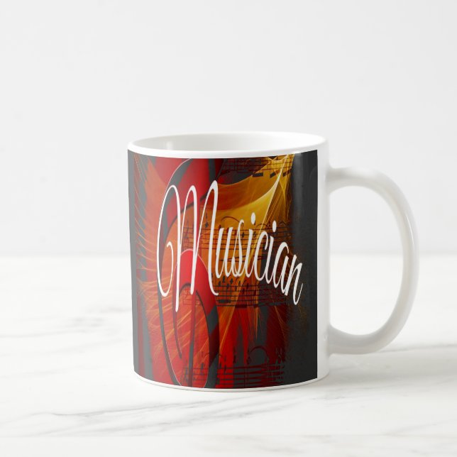 Vintage  Rhythm Music Coffee Mug (Right)
