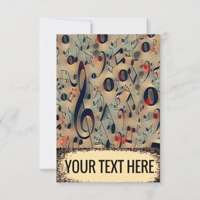 vintage rhythm thank you card (Front)