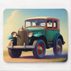Vintage Ride Mousepad - Retro Car Design