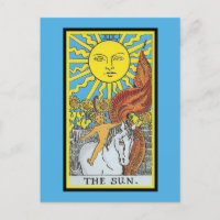Vintage Rider Waite The Sun Tarot Card Design