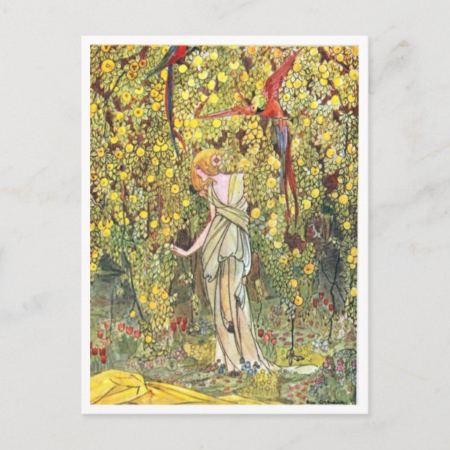 Vintage Rie Cramer Illustration Thank You Card (Front)