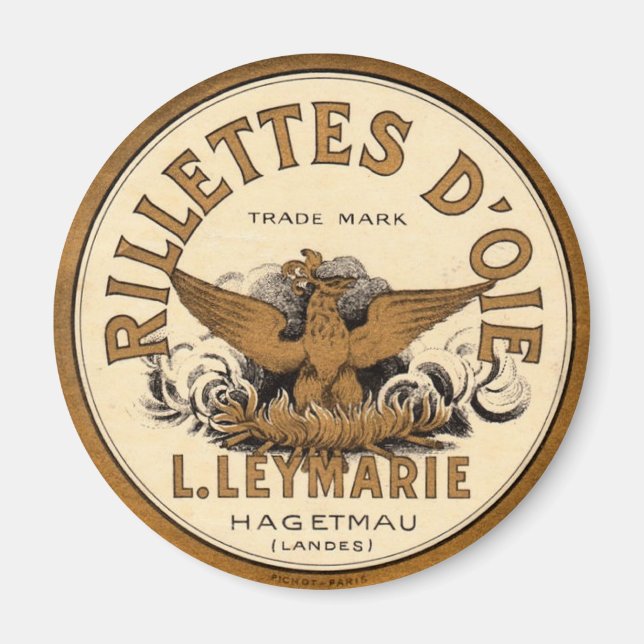 Vintage Rillettes D’oie Advertisement Magnet (Front)