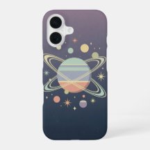 Vintage Ringed Planet