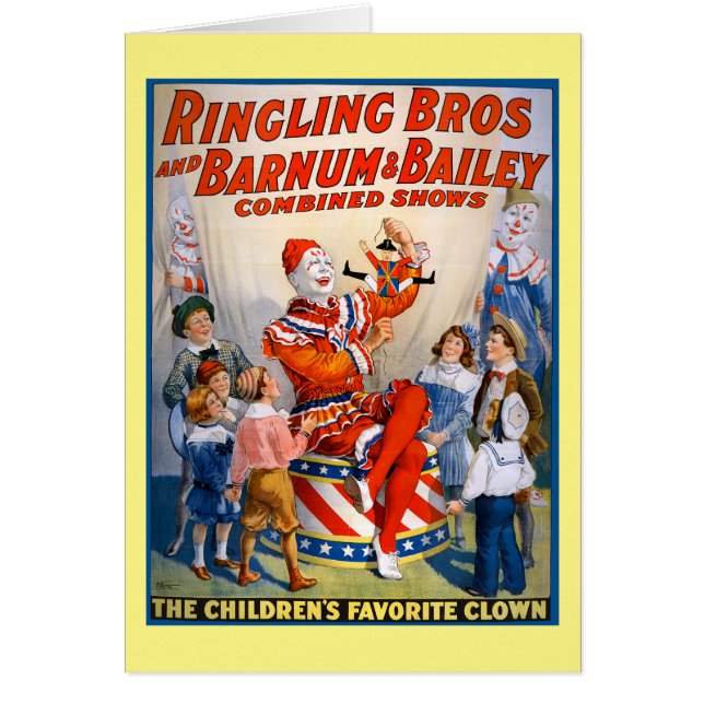Vintage Ringling Bros - Barnum & Bailey Clown Show (Front)