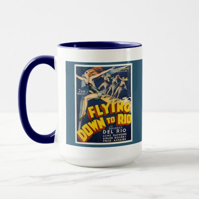 Vintage Rio de Janeiro Movie Poster Mug (Left)