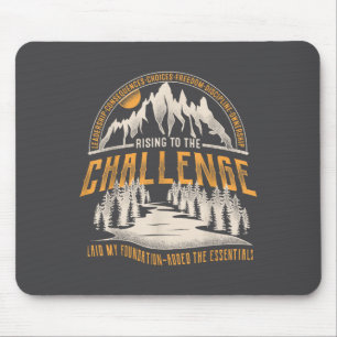 Vintage Rising To The Challenge Clical Conversatio Mouse Pad