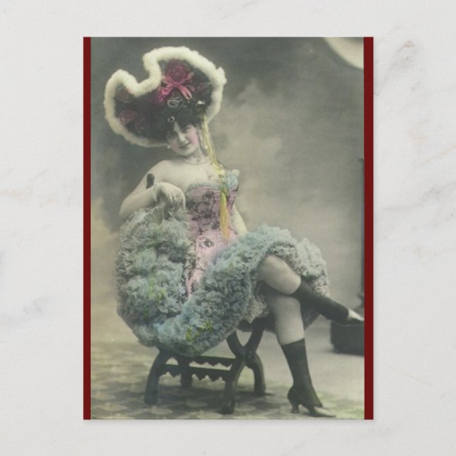 Vintage risque Dancing Postcard (Front)